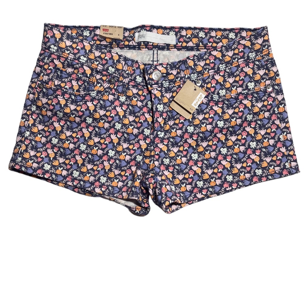 Levi’s floral shortie short women’s size 5/27 NWT